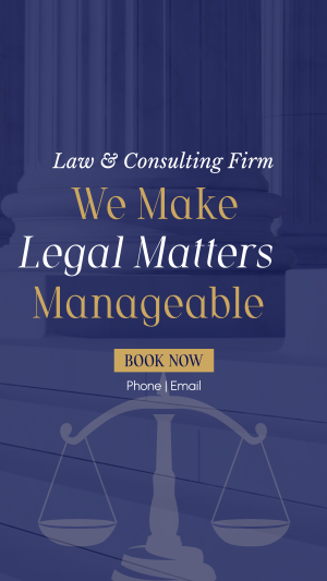 Making Legal Matters Manageable Facebook story Image Preview