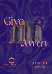 Elegant Fashion Giveaway Poster Design