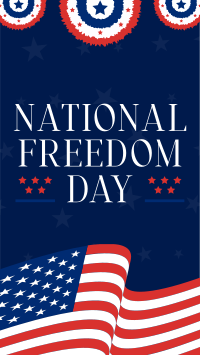 Freedom Day Celebration Instagram Reel Design