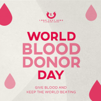 Minimalist Blood Donor Day Linkedin Post Image Preview