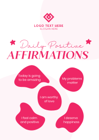Affirmations To Yourself Flyer Design