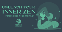 Quirky Yoga Unleash Your Inner Zen Facebook ad Image Preview