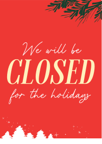Closed for the Holidays Flyer Design