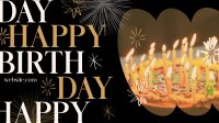 Elegant Birthday Facebook event cover Image Preview