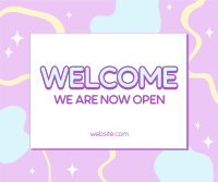 Welcome Now Open Facebook post Image Preview