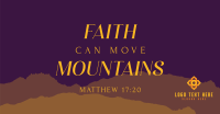 Faith Move Mountains Facebook Ad Design