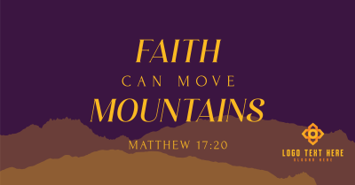 Faith Move Mountains Facebook ad Image Preview