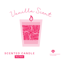 Illustrated Scented Candle Instagram Post Design