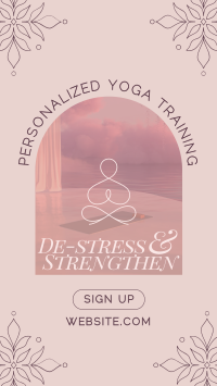 Luxurious Yoga Training Instagram reel Image Preview