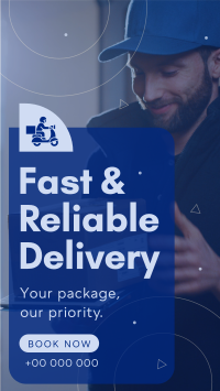 Reliable Courier Delivery YouTube Short Design