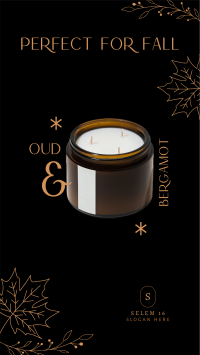 Fall Scented Candle Facebook Story Design