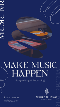 Songwriting & Recording Studio TikTok Video Image Preview