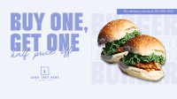 Double Burger Promo Facebook event cover Image Preview