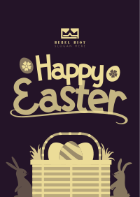 Easter Basket Greeting Poster Image Preview