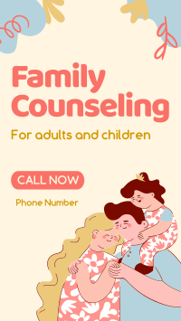 Quirky Family Counseling Service Facebook Story Design