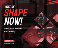 Get In Shape Facebook Post Design