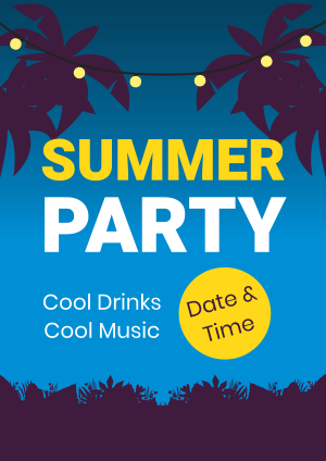 Summer Night Party Flyer Image Preview