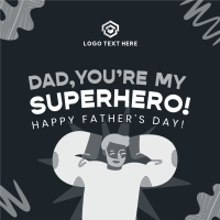 Father's Day Scribble Instagram Post Design