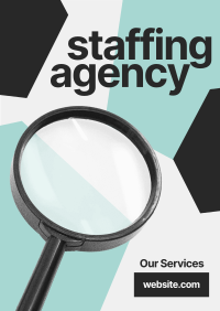 Jigsaw Staffing Agency Flyer Design