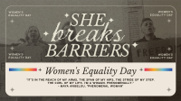 Retro Minimalist Women's Equality Animation Image Preview