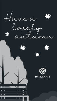 Autumn Greetings Facebook Story Design
