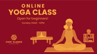 Online Yoga Facebook event cover Image Preview