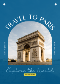 Travel to Paris Flyer Design