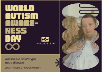 Bold Quirky Autism Day Postcard Image Preview