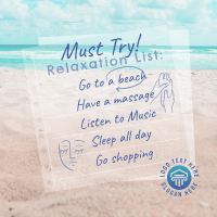 Beach Relaxation List Linkedin Post Image Preview