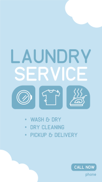 Washing Service Facebook Story Design