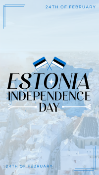 Majestic Estonia Independence Day Facebook Story Design