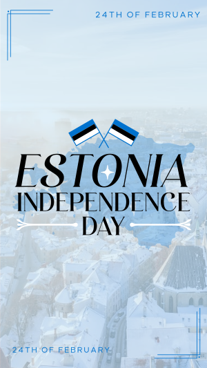 Majestic Estonia Independence Day Facebook story Image Preview