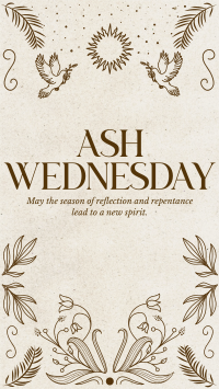 Rustic Ash Wednesday Facebook story Image Preview