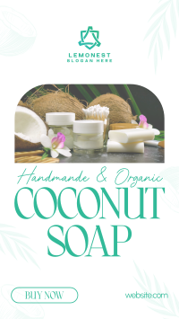 Organic Coconut Soap Instagram reel Image Preview