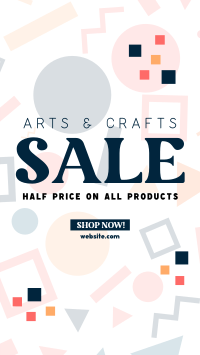 Art Supply Clearance Instagram Story Design
