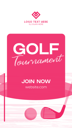 Simple Golf Tournament Instagram story Image Preview