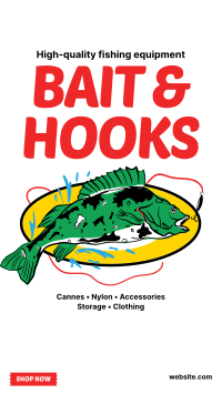 Bait & Hooks Fishing Facebook Story Image Preview