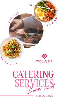 Food Catering Events YouTube Short Design