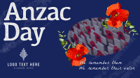Rustic Anzac Day Facebook event cover Image Preview