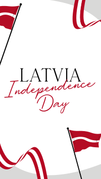 Latvia Independence Flag Facebook Story Design