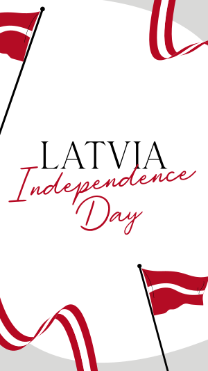 Latvia Independence Flag Facebook story Image Preview