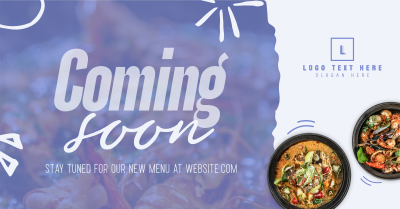 New Menu Coming Soon Facebook ad Image Preview