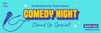 Stand Up Comedy Special Twitter Header Design