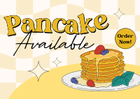 Pancake Available Postcard Design