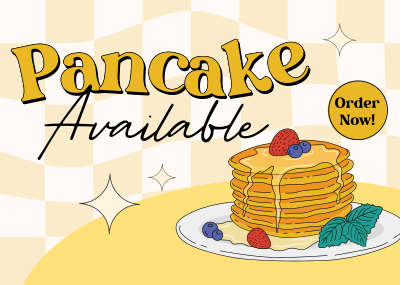 Pancake Available Postcard Image Preview