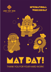 Fun-Filled May Day Flyer Design