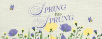 Spring Has Sprung Facebook Cover Design