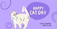 Swirly Cat Day Facebook ad Image Preview