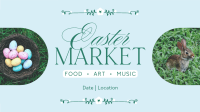 Flowery Easter Market Facebook Event Cover Design