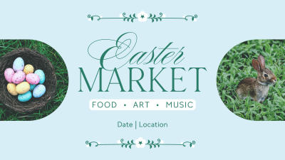 Flowery Easter Market Facebook event cover Image Preview